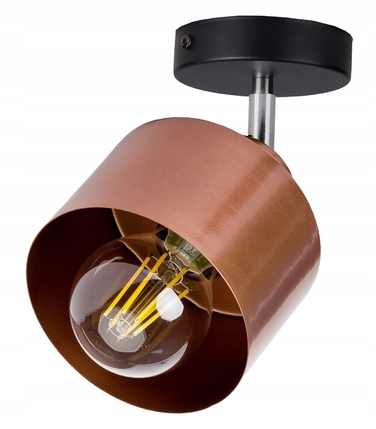 Регульований настінний світильник-бра в стилі лофт, метал, мідь