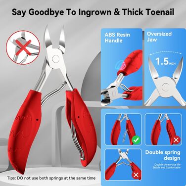 Набір для манікюру Profi Maniküre: кусачки для нігтів, щипчики, ножиці, пилочки (7 шт.), червоний