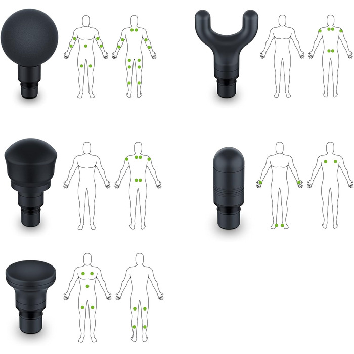 Beurer MG 99 Massage Gun - Percussion Muscle Massager with 4 Attachments, 5 Intensity Levels & Rechargeable Battery (Pro Edition)