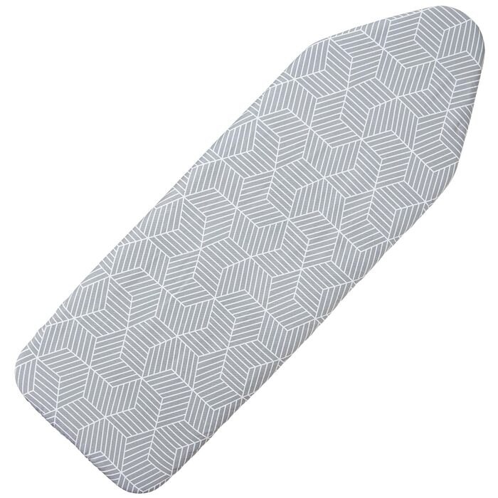 Чохол для прасувальної дошки Seiritex Breiter 45.7x124.5 см з утепленням, сірий клітинка, 3-шаровий, на липучках