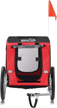 Причіп для велосипеда Zoomundo для собак, зелений/чорний - срібна рама