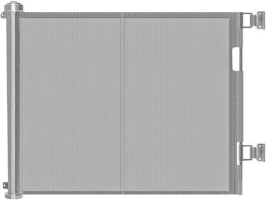 Захисне ворота для дитячих воріт, захист від сходів, розтяжне, 0-150 см, для дітей, котів та собак, внутрішнє та зовнішнє використання (200 см/сірий)