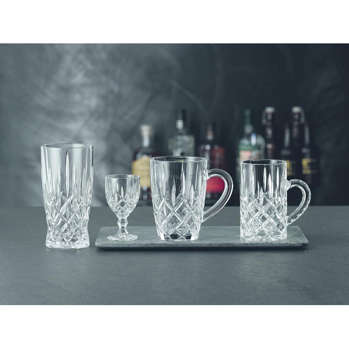 Nachtmann Liqueur Glasses Set 57 ml, 4 Pieces, Noblesse, 103748, Schnapps Glasses made of Crystal Glass, Shot Glasses Dishwasher Safe