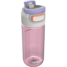 Kambukka Water Bottle - ELTON Model - 500/750/ - Water Bottle - dirt and odor resistant - impact resistant - dishwasher safe - easy to clean - Milliliter markings (Barely Blush, 500 ml)