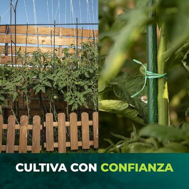 Опори для рослин +control GARDEN, 30 шт, сталь з пластиковим покриттям, 180 см, Ø 11 мм, для дому та саду