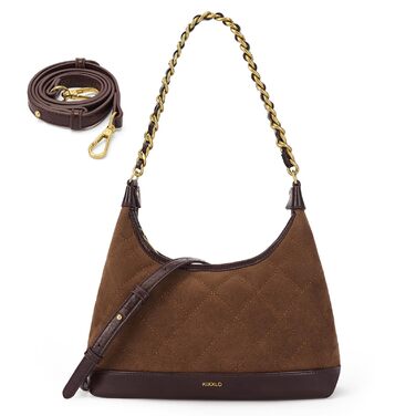 Сумка жіноча через плече крос-боді, PU шкіра, міні Hobo Bag, ретро, для побачень, вечірок, подорожей (Кавовий коричневий)