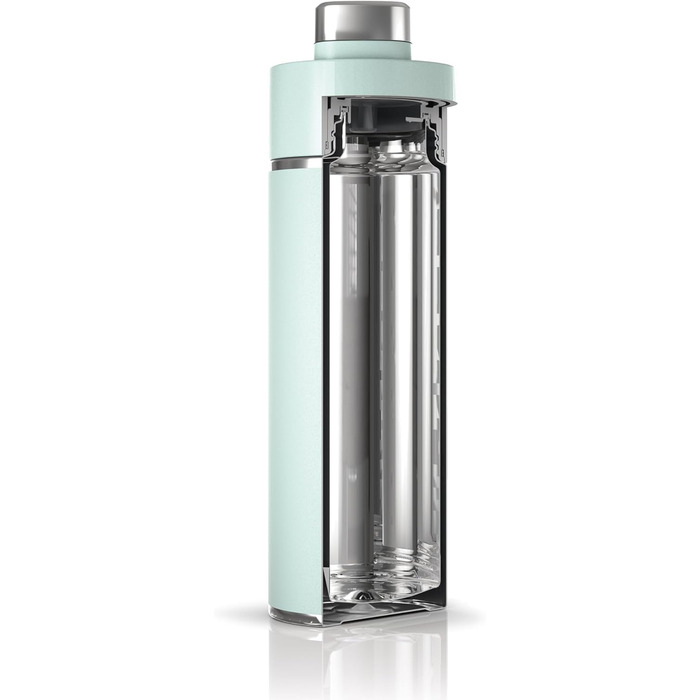 Ninja Thirsti Water Bottle/Thermo Cup to go, 700ml, leak-proof lid, for carbonated, hot & cold drinks, triple-insulated travel mug, stainless steel bottle, Mint, DW2401EUUKMT