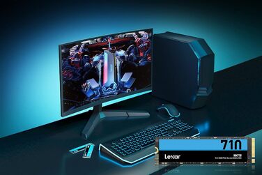 Lexar NM710 2TB SSD M.2 PCIe Gen3 x4 NVMe - Внутрішній SSD для ПК та геймерів