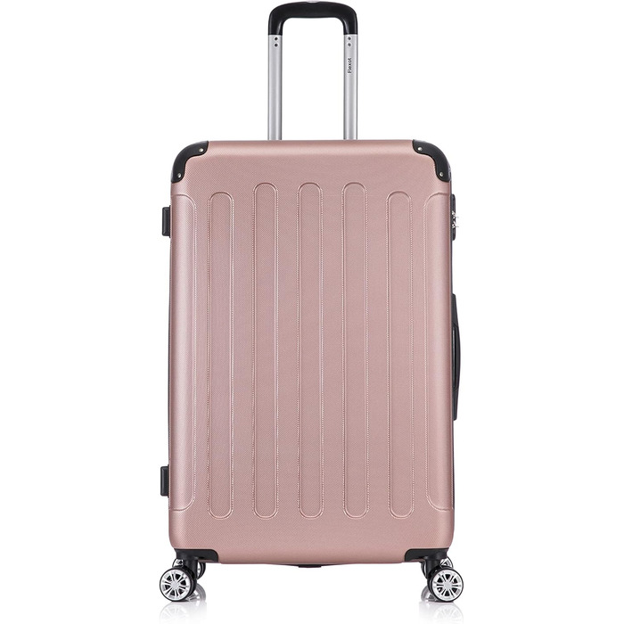 Чемодан Flexot® F-2045, 3-кількісний набір, ручна поклажа, рожеве золото