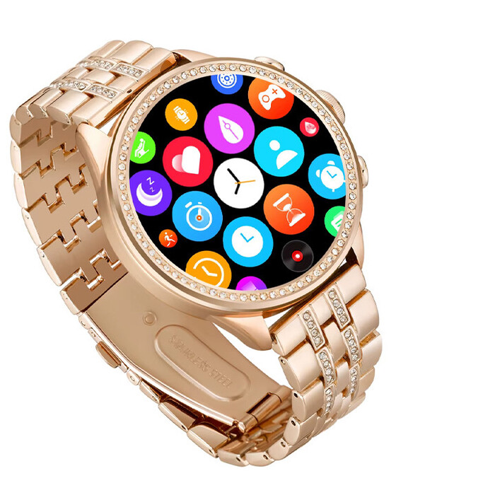 Смарт-годинник Smart-Trend з цирконіями, рожевий