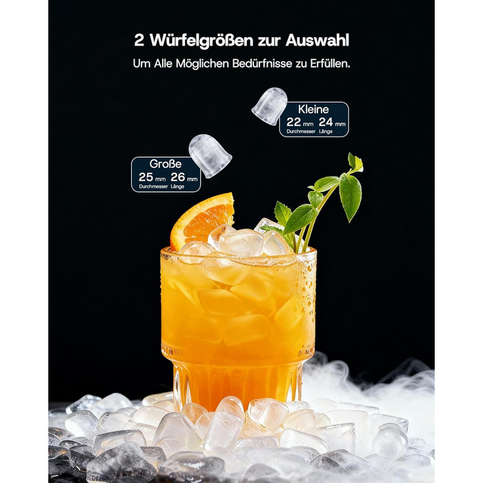 Машина для приготування льоду Upstreman BI12, біла: швидке охолодження, автоматичне очищення, для дому, офісу