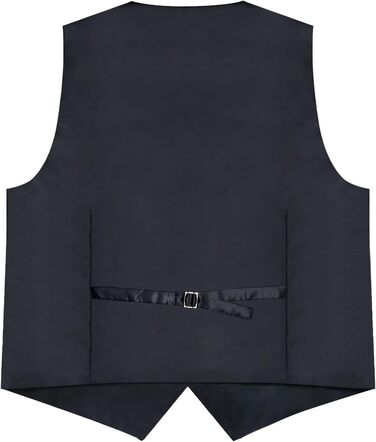 Жилет DiBanGu з атласу для чоловіків + краватка-метелик. Чорний, розмір XL. Ідеально для весілля, вечірки, костюма або смокінгу.