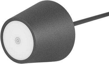 LED-лампа настільна V-TAC VT-7522 сіра: бездротова, диммер, акумулятор 4400mAh, IP54, 3000K (тепле світло)