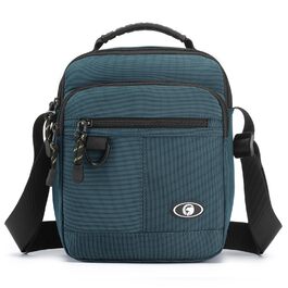 Чоловіча сумка на плечі BAGZY: велика нагрудна сумка-рюкзак для роботи, навчання та подорожей (579grün)