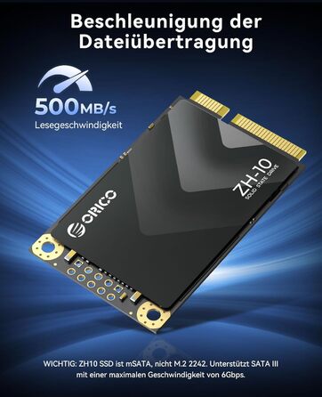 ORICO NVMe SSD 512GB M.2 PCIe 4.0 x4 - Внутрішній SSD з радіатором для ПК та ноутбуків