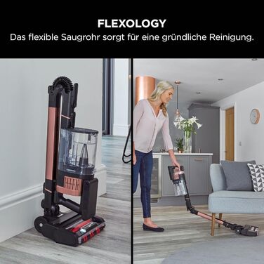 Shark Stratos акумуляторний бездротовий пилосос PowerFins Plus, 60 хв роботи, CleanSense IQ, антизаплутування волосся, насадки для щілин та різних поверхонь, рожево-антрацитова колірна гамма, IZ400EU Stratos, без насадки для тварин