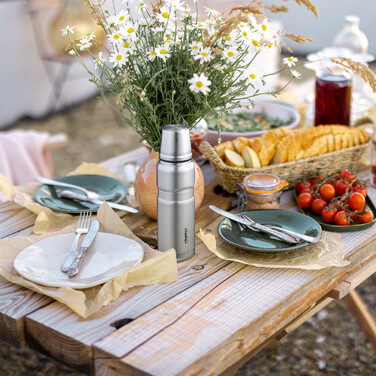 Relaxdays Drinking Bottle with Cup 500 ml
