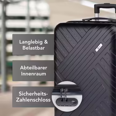 Валіза Xonic Design Boardcase, жорсткий дорожній чемодан із 360° колесами, замок, ручна поклажа 55x35x20 см, неоново-оранжевий, S