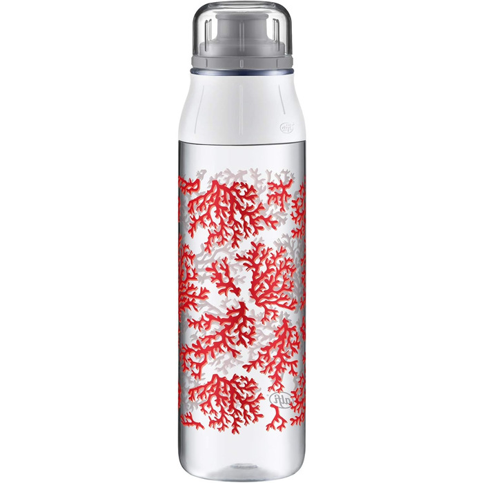 alfi Tritan Water Bottle, BPA-Free, 700ml, tritanBottle Coral, Leak-Proof, Carbonated Drink-Safe, Dishwasher-Safe, 5495.110.070 Bottle for Togo, School, Sports, Hiking, Leisure