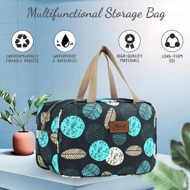 Чоловіча/Жіноча велика косметичка для подорожей, органайзер для косметики та аксесуарів, велика валізка з ручкою #9