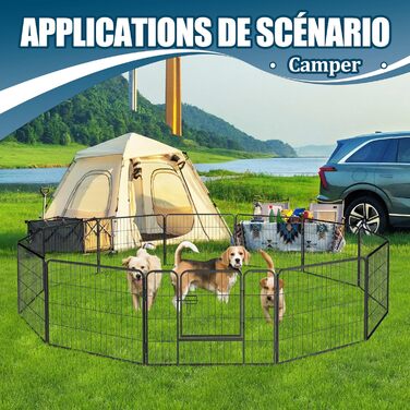 Металевий вольєр для цуценят та собак, забіг з 12 секцій, висота 60 см