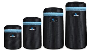 Чохол для об'єктива DSLR Lightdow (4 шт.) - м'який неопрен, 5 мм