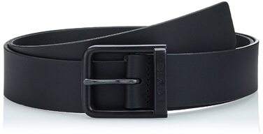 Чоловічий шкіряний ремінь Levi's з логотипом та пряжкою Harness Buckle, чорний, розмір 85 Regular