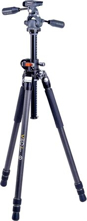 Карбоновий штатив Vanguard VEO 3+ 263CP з відкидною центральною колоною та 3-позиційною головкою для фото та відео