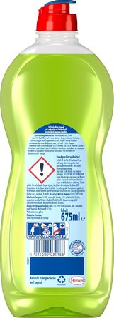 Засіб для миття посуду PRIL Original Limette з високою жиророзчинною здатністю, аромат лайма, 675 мл (набір 12 шт)