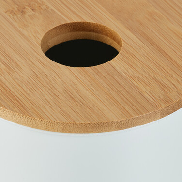 Relaxdays Cosmetic Containers 2 l with Bamboo Lid