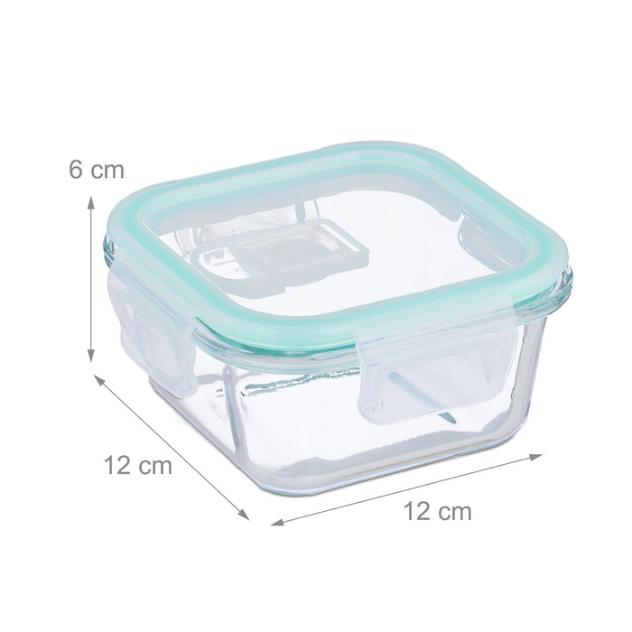 Relaxdays Glass Containers with Lids Set