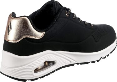 Кросівки Skechers UNO Shimmer Away для жінок, чорний колір, розмір 39 EU, матеріал Durabuck