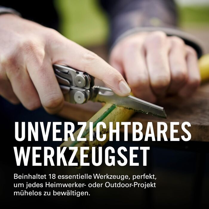 Leatherman Wave+ Мультитул - 18-в-1: інструмент з нержавіючої сталі з лезами, плоскогубцями та кусачками для дроту - аксесуари для кемпінгу, спеціальне видання (срібний)