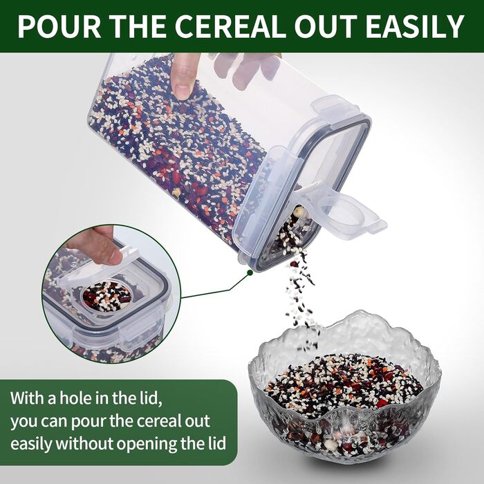 Набір контейнерів для зберігання їжі Hibisaws (12 шт.) з кришкою, BPA-free, 100% герметичні, прозорі, 6 x 1L & 6 x 0.5L, для meal prep, Tupperware