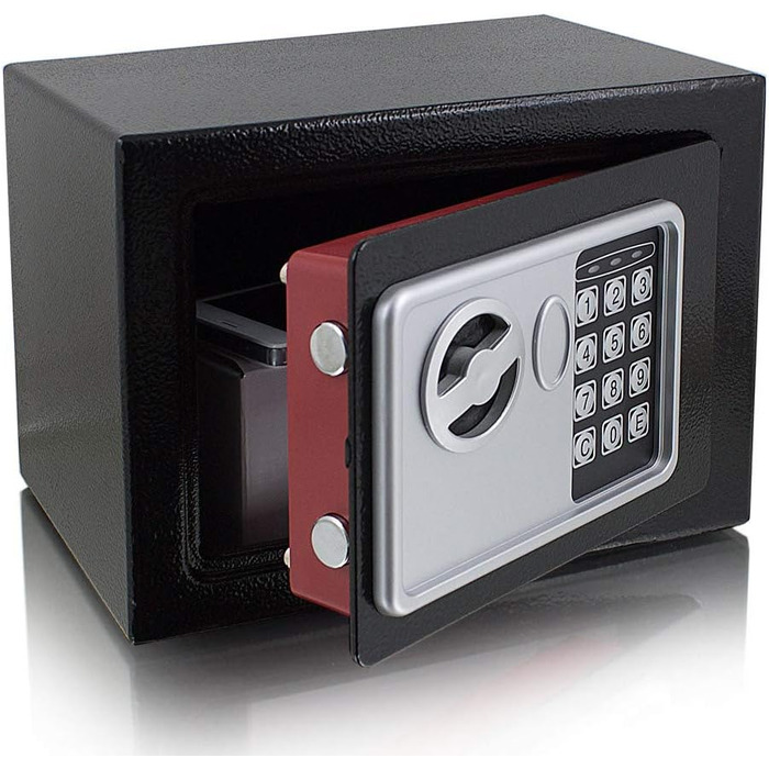 Електронний мінісейф Safe Tresor для стін, меблів, готелів (чорний)