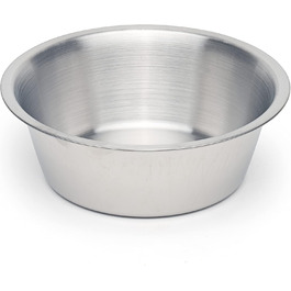 Яська - високоякісний миска для собак з нержавіючої сталі, миска для корму та води, придатна для миття в посудомийній машині, годівниця (1x S / 0,9 л / 17,5 см)