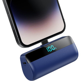 Power Bank Feob Mini 5200mAh 20W PD, блакитний: Швидка зарядка для iPhone 14/13/12/11/XS/XR/8/7/6