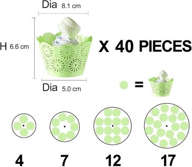 Підставка для капкейків Fhmidic на 6 ярусів, акрилова етажерка, 6-ярусний дисплей для десертів, тортів, випічки, для вечірок, днів народжень, дитячих свят, хрестин (кругла)