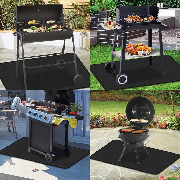 Захисний килимок під гриль: міцний та великий вогнетривкий підклад для BBQ