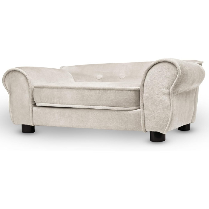 Диван для домашніх тварин MG Design темно-зелений: міцний дерев'яний каркас, м'яке оздоблення, легкий у догляді. Підходить для собак та котів, готовий до використання. Розмір W12 (Ширина – W01)