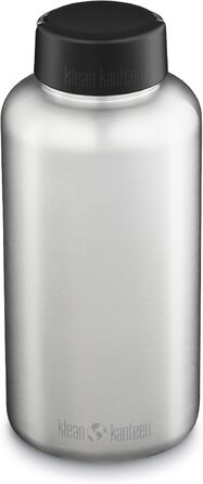 KleanKanteen® Wide Mouth Water Bottle Brushed Stainless Steel One Size