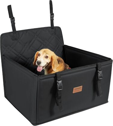 Автокрісло для собак VEVOR: водонепроникне, з підставкою, з лебідкою, чорне, до 22 кг