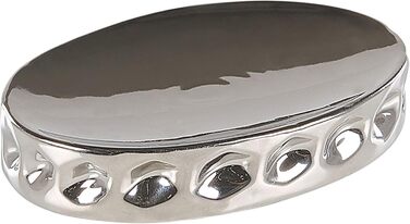 Елегасний аксесуар для ванної кімнати 5 шт. з кераміки срібного кольору Tirua