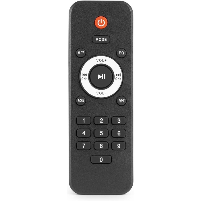 Fenton AV430B караоке підсилювач 600 Вт з Bluetooth, USB, SD, MP3, 2 мікрофонні входи, стерео Hi-Fi, з пультом, чорний