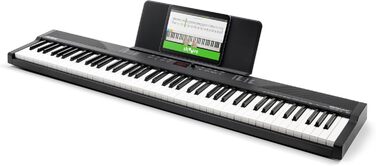 Клавіатура Alesis E-Piano з 88 клавішами, 480 звуків, USB-MIDI, динаміками, аксесуарами та уроками для початківців