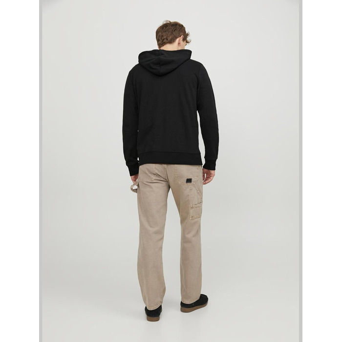 Чоловіча однотонна толстовка з капюшоном Jack & Jones