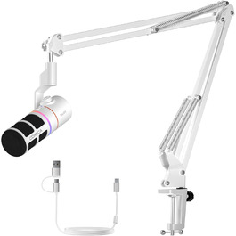 Мікрофон COMICA EJoy D10: Динамічний USB/XLR з RGB-підсвічуванням та шумозаглушенням, 48kHz/24bit