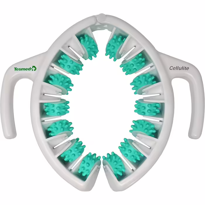 TESMED CELLULITE Manual Anti-Cellulite Massager, Made in Italy, patented, with mechanical triple action and rollers that lift, compress, and stretch the skin, thighs and buttocks