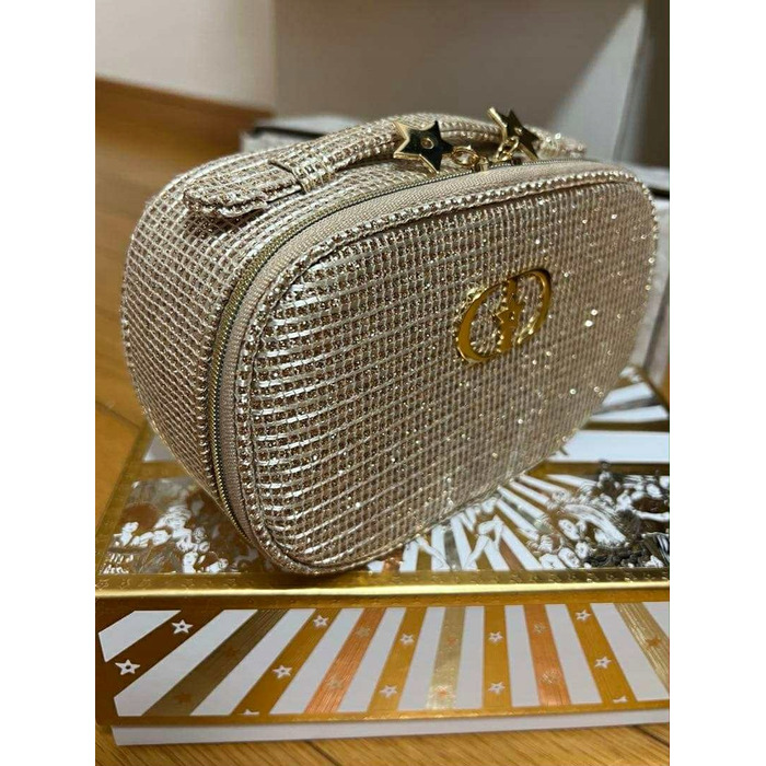 Косметичка Dior Christmas edition 2025, золотиста