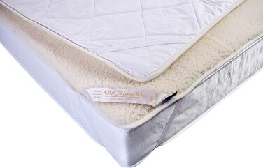 Lambswool mattress topper underblanket, 100% Merino wool, WOOLMARKED, underblanket 90 x 200 cm